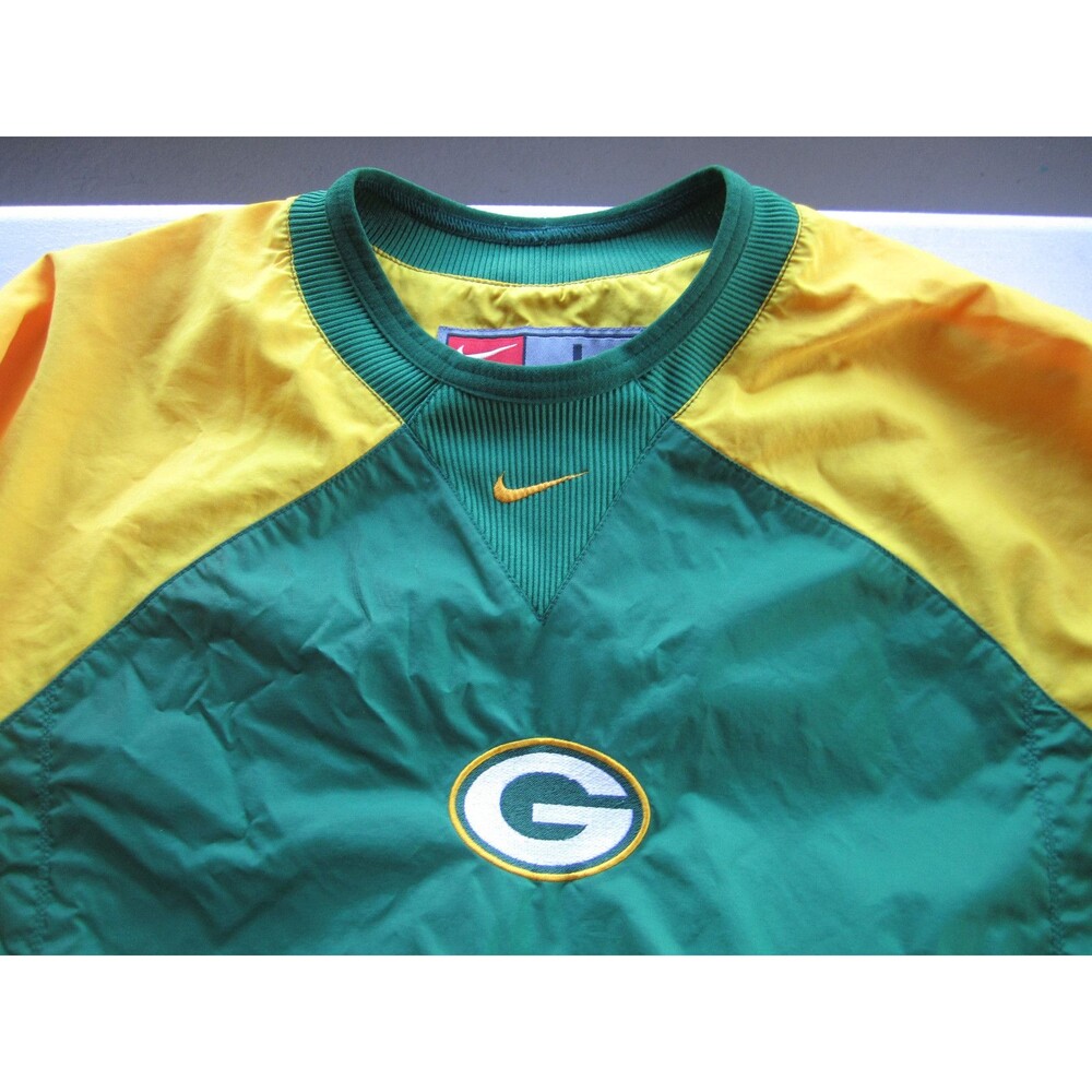 Green Bay Packers Windbreaker Jacket Men's L by Nike Large - Picture 2 of 4